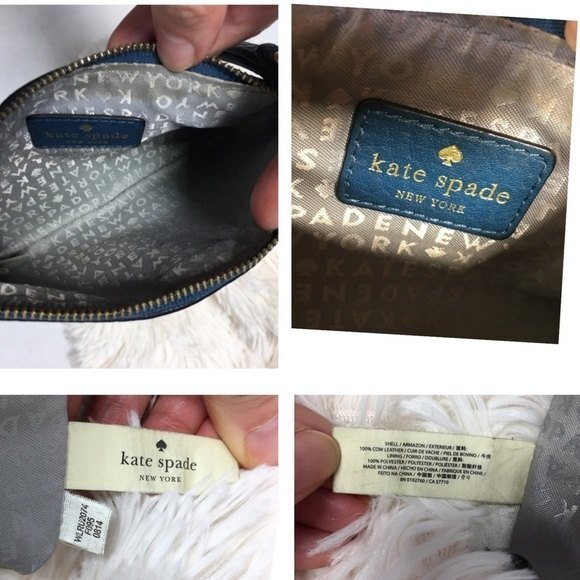 Kate Spade Highland Place Bee Wristlet Dark Denim - Picture 5 of 8